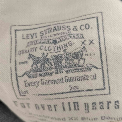 リーバイス Levis 90S USA製 501 ボタン裏555 バレンシア工場 110周年 クロカン BIGE 赤耳 ボタンフライ デニムパンツ メンズ