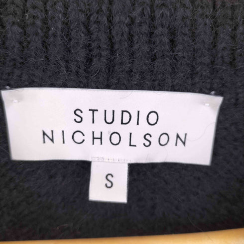 スタジオニコルソン STUDIO NICHOLSON DUNE 3GG CROPPED POLO SHIRT メンズ S