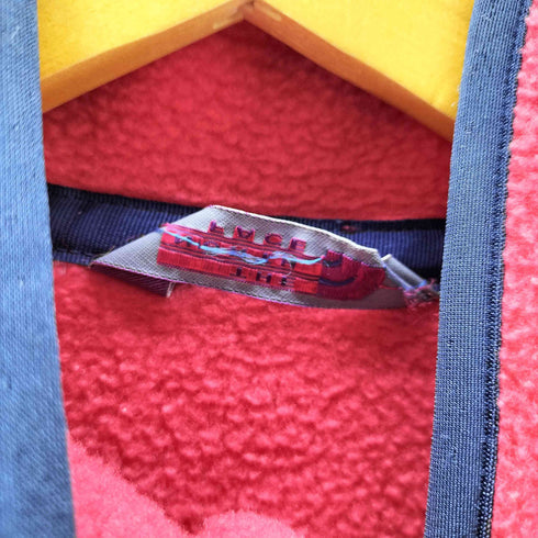 ザノースフェイス THE NORTH FACE 90S 日本製 旧タグ ロゴ 刺繍 スナップT プルオーバー フリース レディース import:M