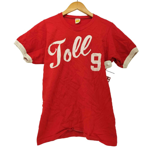 ラッセルアスレチック RUSSELL ATHLETIC 70s USA製 金タグ フットボール Tシャツ メンズ import:M