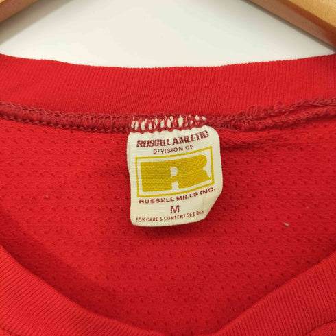 ラッセルアスレチック RUSSELL ATHLETIC 70s USA製 金タグ フットボール Tシャツ メンズ import:M