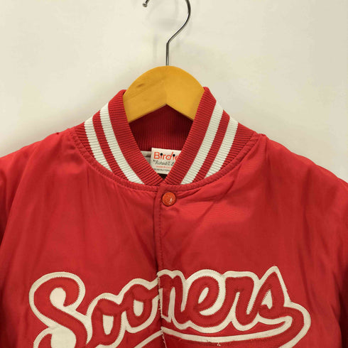 バーディー Birdie 70-80S USA製 Sooners ロゴ スタジアム ジャケット スタジャン メンズ import:L