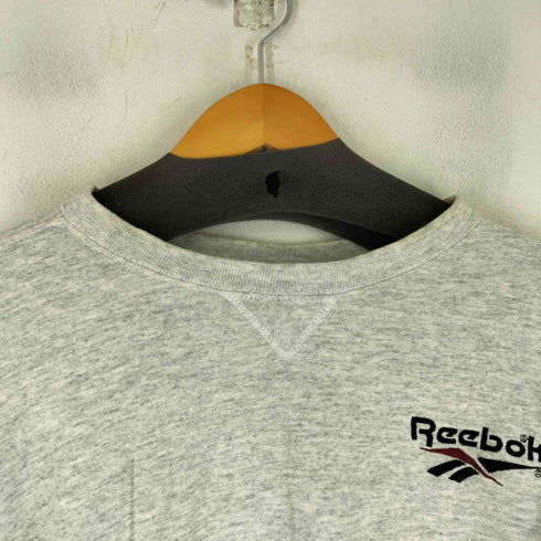リーボック Reebok 90S ロゴ刺繍 クルーネックスウェット レディース