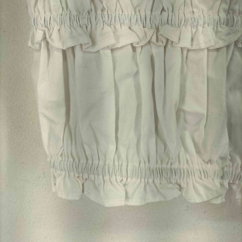ザラ ZARA タイリボン付きポプリントップス レディース import:M