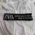 ザラ ZARA タイリボン付きポプリントップス レディース import:M