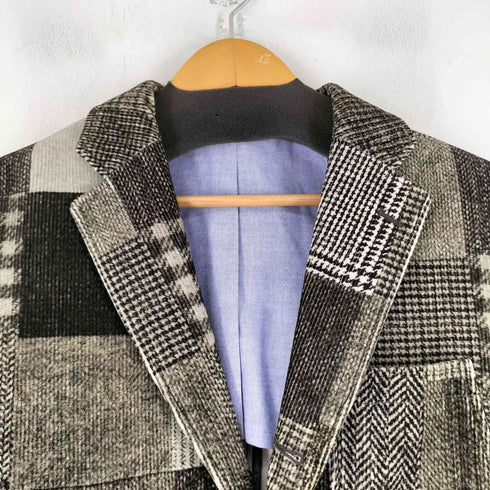 ビームスプラス BEAMS+ コーデュロイ パッチワークプリント 3ボタンジャケット メンズ