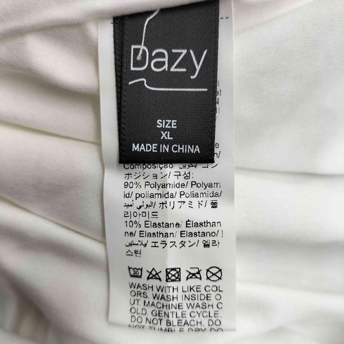 デイジー DAZY シャーリング レースデザイン ワンピース レディース