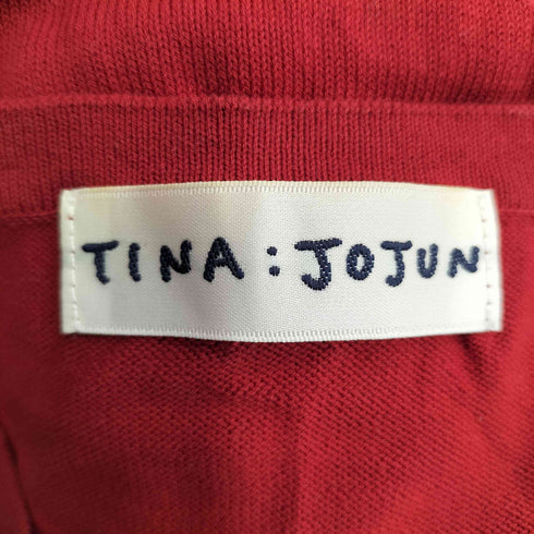 ティーナジョジュン TINA:JOJUN パールボタン クロップド カーディガン レディース JPN:M
