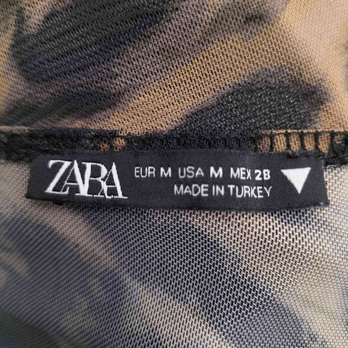 ザラ ZARA ゼブラ柄 キャミソール レディース JPN:M