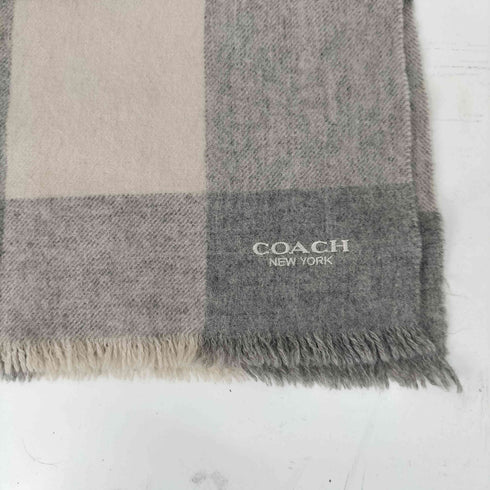 コーチ COACH ウィンドウチェック カシミヤ混マフラー レディース