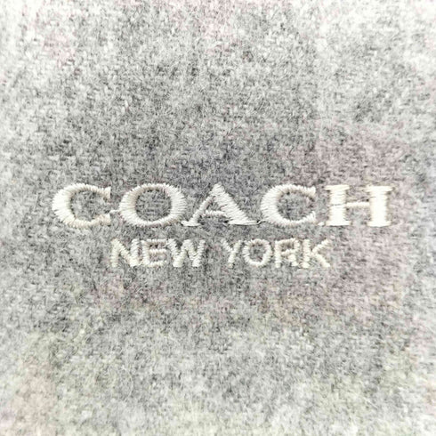 コーチ COACH ウィンドウチェック カシミヤ混マフラー レディース