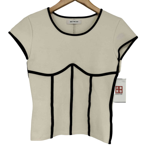 メルトザレディ Melt the lady contrast corset line tops レディース FREE