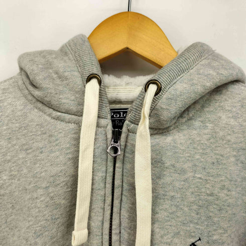 ポロバイラルフローレン Polo by RALPH LAUREN スキー ワッペン ポニー 刺繍 裏ボア サイドパネル ジップアップ パーカー メンズ import:M