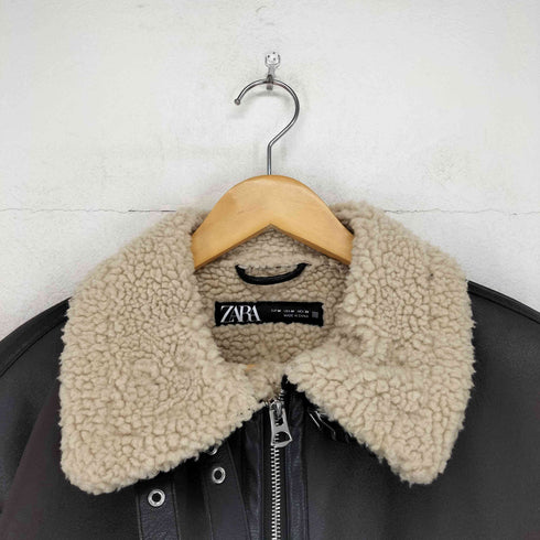 ザラ ZARA ダブルフェイス ショートジャケット レディース import:M