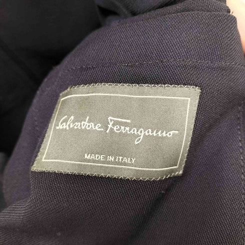 サルヴァトーレフェラガモ Salvatore Ferragamo レーヨン100% 2Bテーラードジャケット メンズ EUR:52