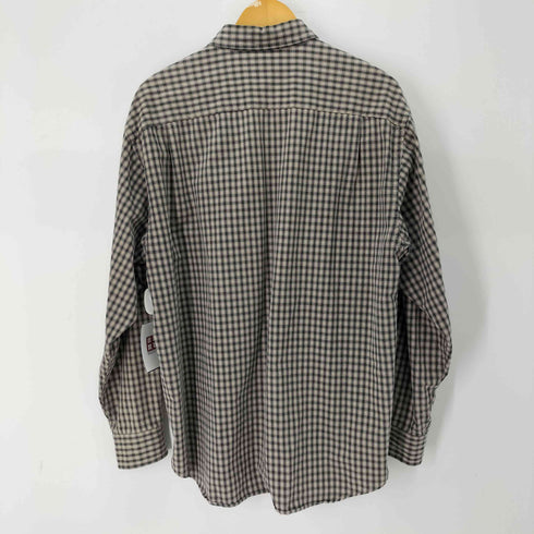 ギャップ Gap OLD 紺タグ チェック 両胸フラップコットンシャツ メンズ import:M