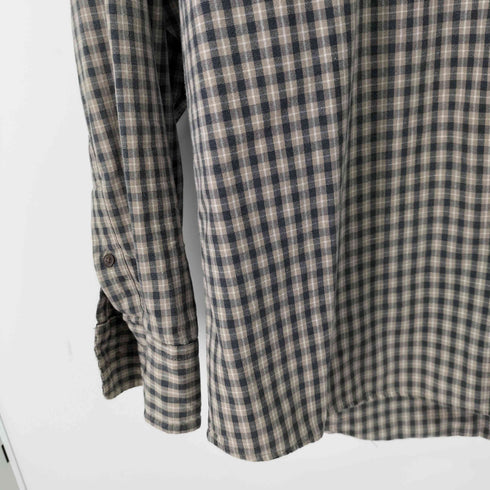 ギャップ Gap OLD 紺タグ チェック 両胸フラップコットンシャツ メンズ import:M