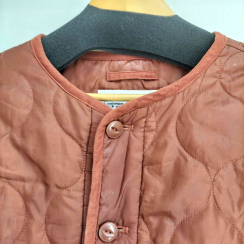 スタジオクリップ Studio Clip ノーカラーキルトブルゾン レディース FREE