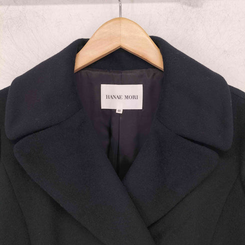 ハナエモリ HANAE MORI アンゴラシルク混 ウールコート レディース JPN:40