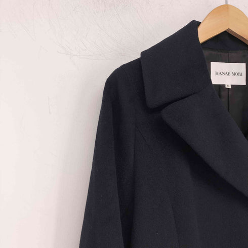 ハナエモリ HANAE MORI アンゴラシルク混 ウールコート レディース JPN:40