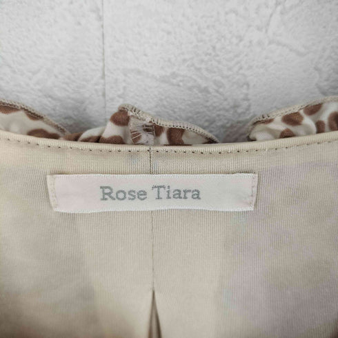 ローズティアラ Rose Tiara 花柄レオパードブラウス レディース JPN:42