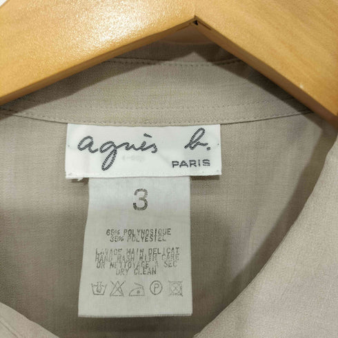 アニエスベー agnes b. 90s ロングポイントカラー S/S ポリシャツ レディース 3