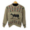 エディーバウアー Eddie Bauer 90s ロッキングホース ノルディック ウール ニット セーター レディース import:S