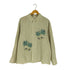 カンファーウッド CAMPHOR WOOD flower embroidery cut stripe l/s shirt / クロスステッチ花刺繍カットオフストライプシャツ メンズ import:M