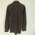 LA GATE USA 90S ベトナム製 ストライプ ポリコットン オーバーサイズ L/S シャツ メンズ import:XL