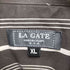 LA GATE USA 90S ベトナム製 ストライプ ポリコットン オーバーサイズ L/S シャツ メンズ import:XL