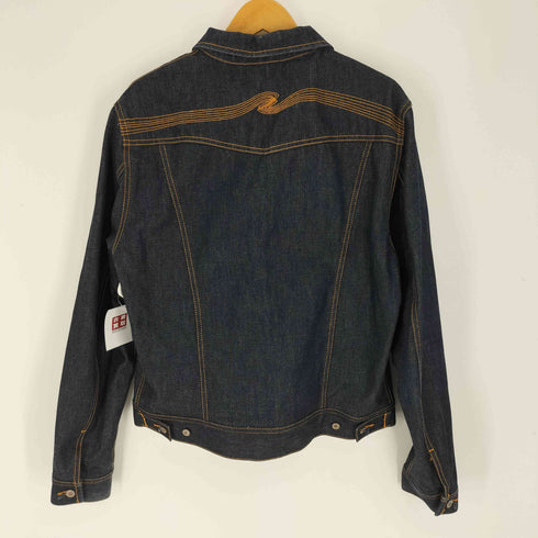 ヌーディージーンズ Nudie Jeans イタリア製 Conny 濃紺 リジット デニム トラッカー ジャケット Gジャン メンズ import:XL