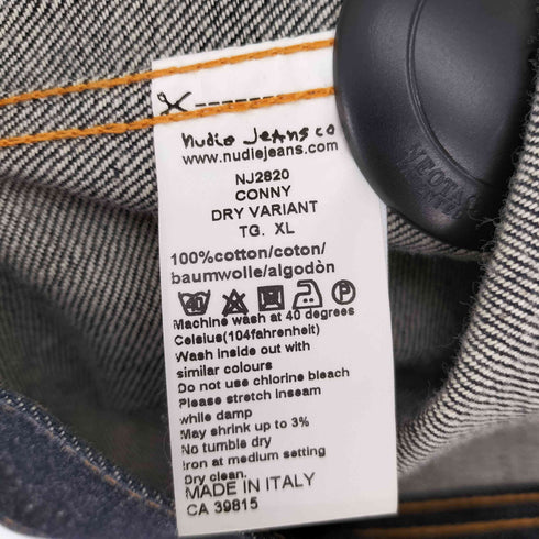 ヌーディージーンズ Nudie Jeans イタリア製 Conny 濃紺 リジット デニム トラッカー ジャケット Gジャン メンズ import:XL