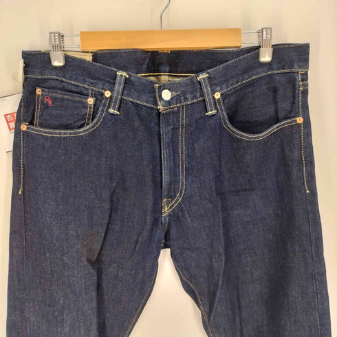 ポロラルフローレン POLO RALPH LAUREN メキシコ製 インディゴ 濃紺 スリムストレート デニム パンツ メンズ W34 L32