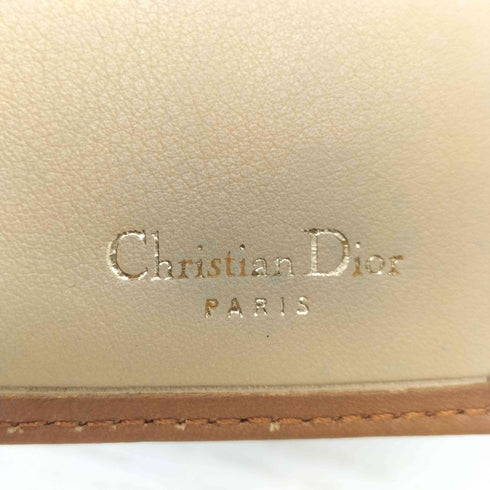 クリスチャンディオール Christian Dior ロゴ型押し レザー6連キーケース レディース