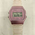カシオ CASIO F-91W チープ クリアピンク スケルトン デジタル腕時計 レディース