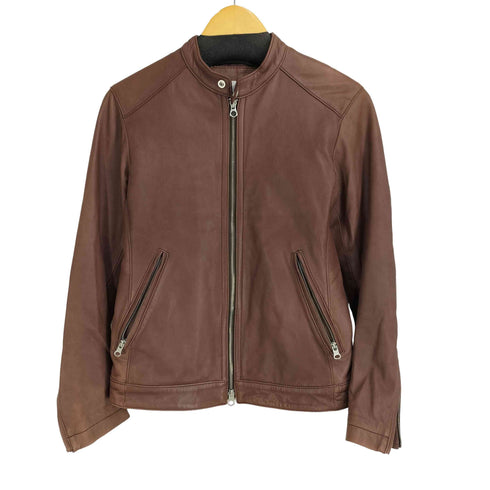 ビューティーアンドユースユナイテッドアローズ BEAUTY & YOUTH UNITED ARROWS シングルシープレザーライダースジャケット メンズ JPN:S