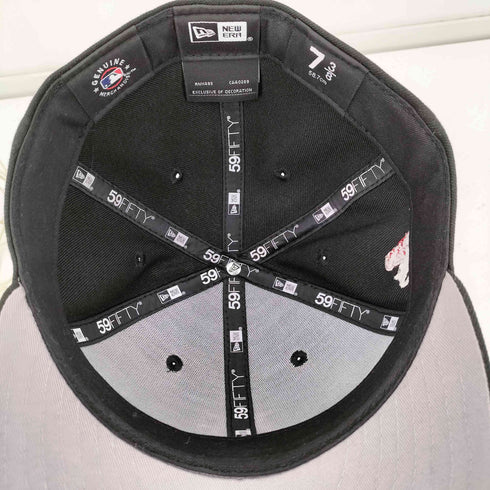 ニューエラ NEW ERA UPSIDE DOWN 59FIFTY MLB ベースボール チーム ロゴ 反転 刺繍 6パネル キャップ メンズ 7 3/8