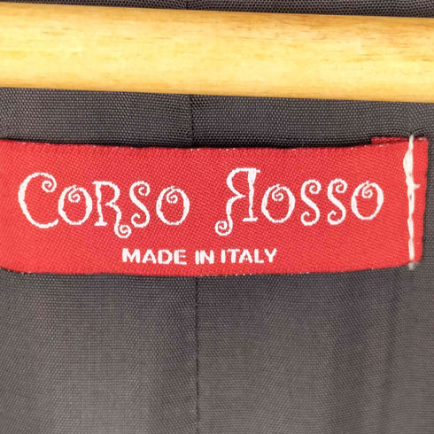 CORSO ROSSO イタリア製 ノーカラー ウールコート レディース EUR:40