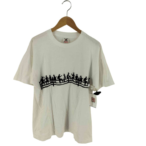 フルーツオブザルーム FRUIT OF THE LOOM 90SカウボーイプリントTシャツ メンズ import:XL