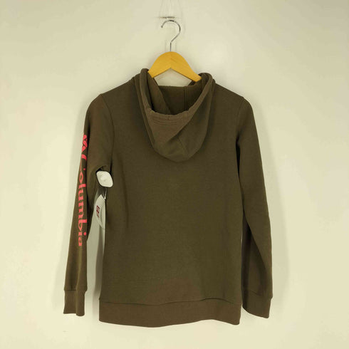 コロンビア Columbia 袖ロゴ 裏起毛 ジップアップパーカー レディース import:XS