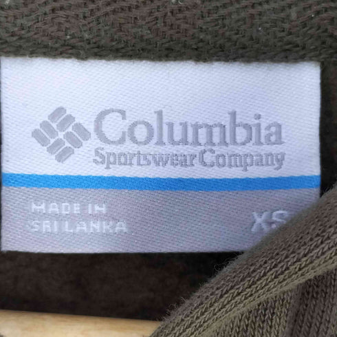 コロンビア Columbia 袖ロゴ 裏起毛 ジップアップパーカー レディース import:XS