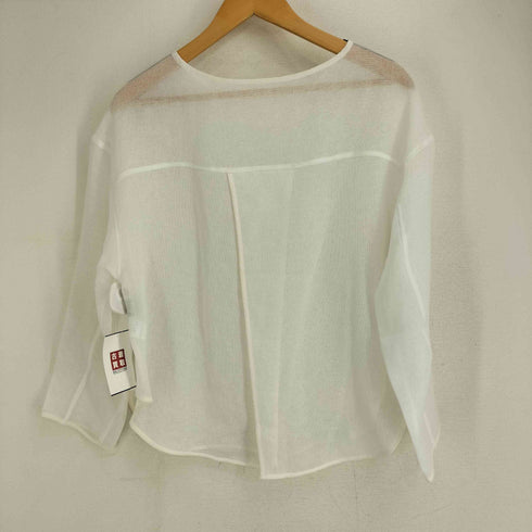 グリーンレーベルリラクシング GREEN LABEL RELAXING メッシュ ボートネック プルオーバー レディース