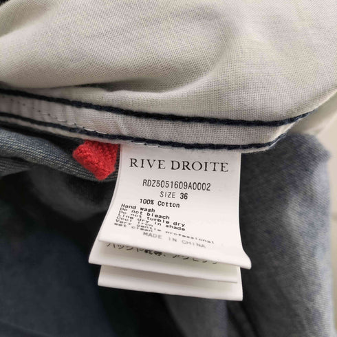 リヴドロワ RIVE DROITE 半袖デニムシャツワンピース レディース 36