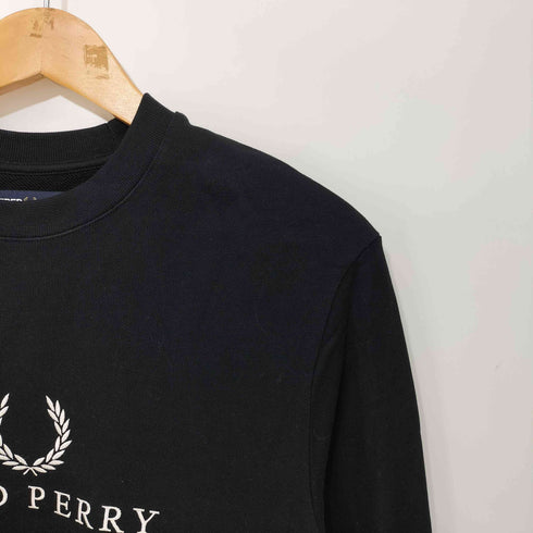 フレッドペリー FRED PERRY Embroidered Sweatshirt ロゴ 刺繍 スウェット メンズ import:XS