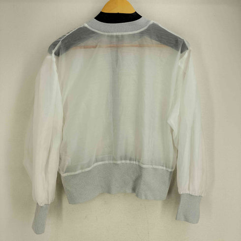 ディニテコリエ Dignite Collier シアー切替カーディガン レディース FREE