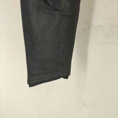 ポールスミス Paul Smith 90-00S YZIP ジッパーフライ Cow leathr レザーパンツ メンズ 31