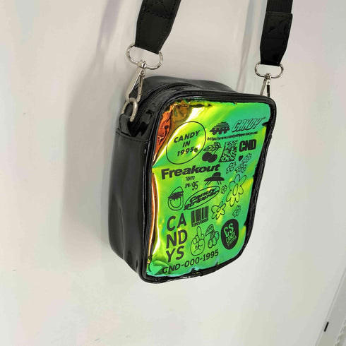 キャンディストリッパー Candy Stripper ロゴ 総柄 エナメル ショルダー バッグ レディース FREE
