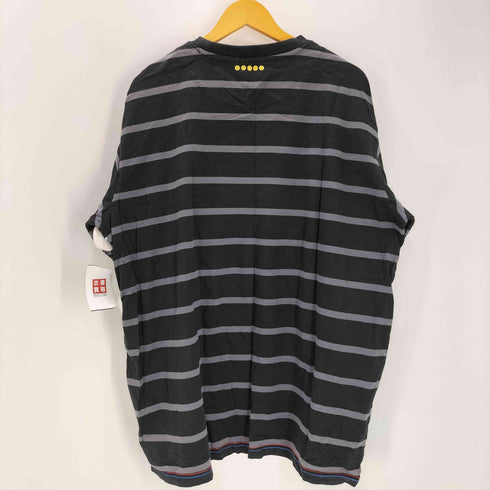 クージー COOGI タイガー 刺繍 ロゴ ボーダー Tシャツ ビッグサイズ メンズ import:XXL