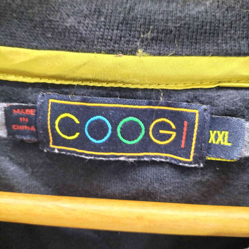 クージー COOGI タイガー 刺繍 ロゴ ボーダー Tシャツ ビッグサイズ メンズ import:XXL