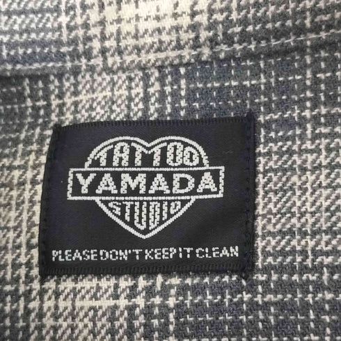 タトゥースタジオヤマダ TATTOO STUDIO YAMADA TSY ORIGINAL OMBRE CHECK SHIRTS メンズ JPN:L